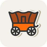 Desert Carriage Vector Icon Design