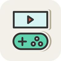 Game Streaming Vector Icon Design