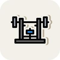 Bench Press Vector Icon Design