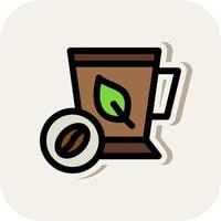 Mint Coffee Vector Icon Design