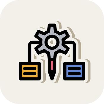 diseño de icono de vector de algoritmo de diseño