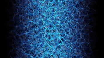 futuriste fractale formes ondulation et couler - boucle video