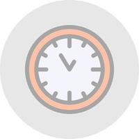 Wall Clock Vector Icon Design