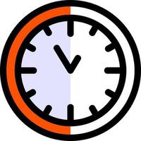 Wall Clock Vector Icon Design