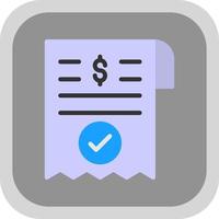 Payment Receipt Vector Icon Design