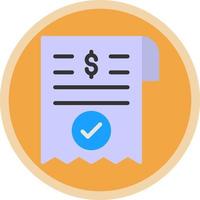 Payment Receipt Vector Icon Design