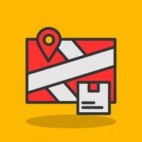 Delivery Location Vector Icon Design