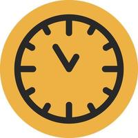 Wall Clock Vector Icon Design