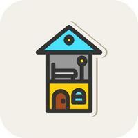 Dolls House Vector Icon Design