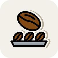 Coffee Beans Vector Icon Design