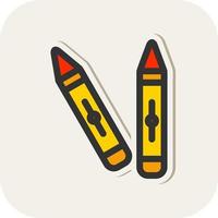 Crayons Vector Icon Design