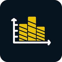 Striped Bars Vector Icon Design