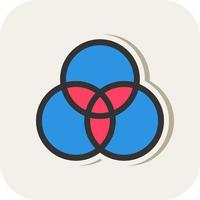 Venn Diagram Vector Icon Design