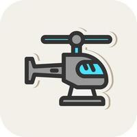 Helicopter Vector Icon Design