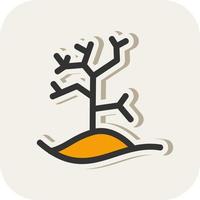 Dry Tree Vector Icon Design