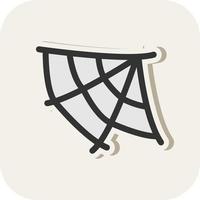 Spider Web Vector Icon Design