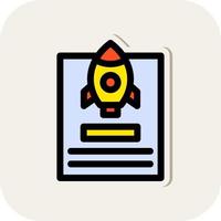 Project Launch Vector Icon Design