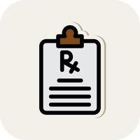 Prescription Vector Icon Design