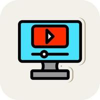 Live Streaming Vector Icon Design