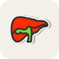 Liver Vector Icon Design