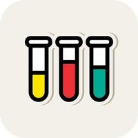 Test Tubes Vector Icon Design