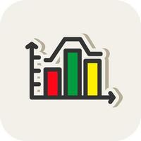 Stacked Graph Vector Icon Design