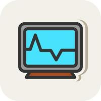 Heart Monitoring Vector Icon Design