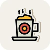 diseño de icono de vector de capuchino