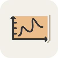 Bell Shaped Graph Vector Icon Design