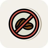 No Caffeine Vector Icon Design