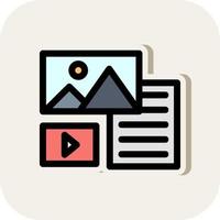 Unstructured Data Vector Icon Design