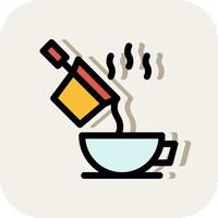 Pour Coffee Vector Icon Design