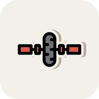 Gym Wheel Vector Icon Design