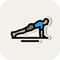 Push Ups Vector Icon Design