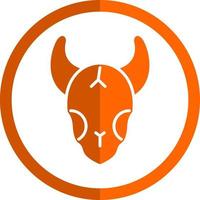 Bull Skull Vector Icon Design