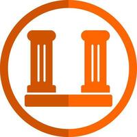 Desert Ruin Vector Icon Design