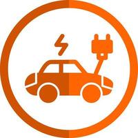 Electric Car Vector Icon Design