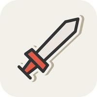 Game Sword Vector Icon Design