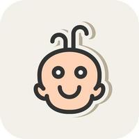 Baby Smile Vector Icon Design