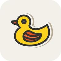 Rubber Duck Vector Icon Design