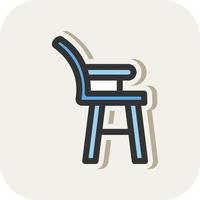 High Chair Vector Icon Design