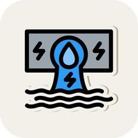 Hydroelectricity Vector Icon Design