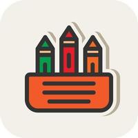 Crayon Vector Icon Design