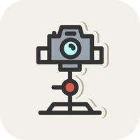 Tripod Camera Vector Icon Design