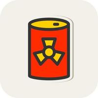 nuclear tanque vector icono diseño