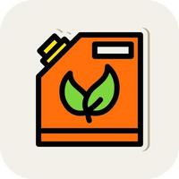 Biofuel Can Vector Icon Design