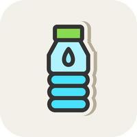 Water Flask Vector Icon Design