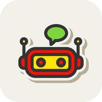 Chatbot Vector Icon Design