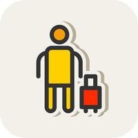 Tourist Vector Icon Design