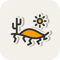 diseño de icono de vector de calor del desierto